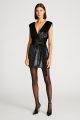 HALSTON LENNOX VELVET DRESS