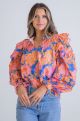 KARLIE RUFFLE SLEEVE TOP