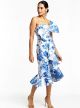 MESTIZA STEPHANIE BOW MIDI DRESS