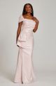 TERI JON WRAP SHOULDER GOWN