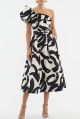 REBECCA VALLANCE POMPIDOU ONE SHOULDER DRESS