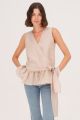 HARSHMAN LEOLA SLV/LESS BLOUSE