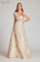 TERI JON SHIMMER JACQAURD GOWN