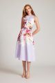 TERI JON FLORAL A-LINE DRESS