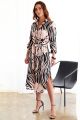 FINLEY LONG SLEX SHIRTDRESS BLUSHED TIGER