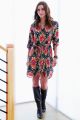 FINLEY CARTER SHIRTDRESS FLAME MEDALLION