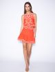 KARINA GRIMALDI ODLLE EMBROIDERED SKIRT