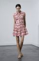 KARINA GRIMALDI MYRTLE PRINT MINI DRESS