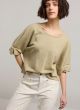 SUMMUM SHORT SLV SWEAT TOP