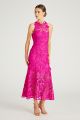 MONIQUE LHUILLIER COLETTE LACE MIDI DRESS
