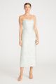 MONIQUE LHUILLIER STRAPLESS MIDI DRESS