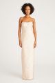 MONIQUE LHUILLIER CAMELLIA LONG DRESS