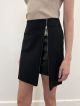 THEO HERA LAYERED ZIP SKIRT