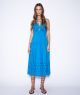 KARINA GRIMALDI HEDY EMBROIDERED MIDI DRESS