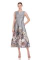 KAY UNGER MARLENE TEA LENGTH DRESS
