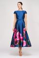 KAY UNGER INA TEA LENGTH DRESS