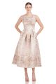 KAY UNGER ELSA TEA LENGTH DRESS