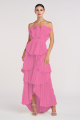 AMUR JUDAH SCALLOP PLEATED DRE