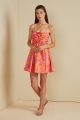 AMUR CAMREIGH FLOWER MINI DRESS