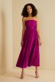 AMUR CONAN STRAPLESS MIDI DRESS