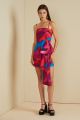 AMUR FINNEGAN BOW MINI DRESS