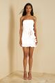 AMUR ISLA ROSETTE MINI DRESS