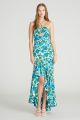 AMUR EDIE HIGH LOW TIE NECK GOWN