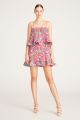 AMUR KATE PLEATED MINI DRESS