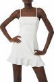 FRENCH CONNECTION WHISPER FRILL HEM DRESS