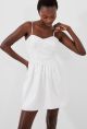 FRENCH CONNECTION FLORIDA STRAPPY FLARED DRESS