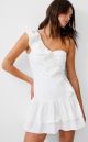FRENCH CONNECTION FLORIDA RUFFLE SHLDR DRESS