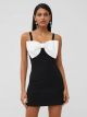 FRENCH CONNECTION WHISPER BOW STRAPPY MINI DRESS