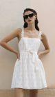 FRENCH CONNECTION FREYA ORGANZA BURNOUT DRESS