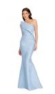 NICOLE BAKTI ASYMMETRIC STRAPLESS GOWN