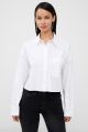 FRENCH CONNECTION POPLIN CROPPED SHIRT