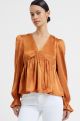 FRENCH CONNECTION INU SATIN TOP