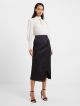 FRENCH CONNECTION INU SATIN MIDI WRAP SKIRT