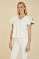 DOLCE CABO VL TOP W/ FLUTTER SLEEVE