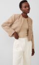 FRENCH CONNECTION EFFIE BLUCLE COLLARLESS BLAZER
