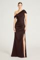 THEIA CELIA ONE SHOUDLER DRAPED GOWN
