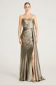 THEIA FARREN STRAPLESS DRAPED GOWN