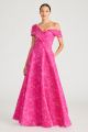 THEIA MARLENE CLOUD JACQUARD GOWN