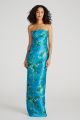 THEIA CLEO STRAPLESS COLUMN GOWN