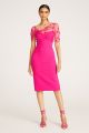 THEIA GIA BEADED SHAWL DRESS