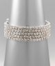 GS CRYSTAL 5 ROW SPIRAL BRACEL