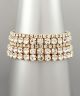 GS CRYSTAL 5 ROW RIBBON BRACELET