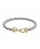 GS TWOTONE CABLE BRACELET
