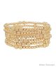 GS 6 ROW TEXTURE BALL BRACELET