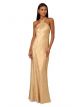 ADRIANNA PAPELL HIGH NECK COLUMN GOWN