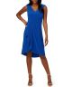 ADRIANNA PAPELL VNECK JERSEY DRESS